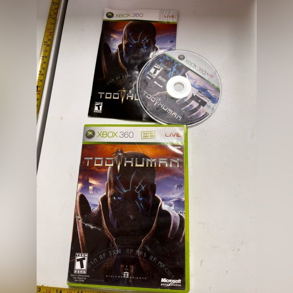 Too Human Xbox 360 Microsoft Game Studios Silicon‎ Knights CIB Tested
